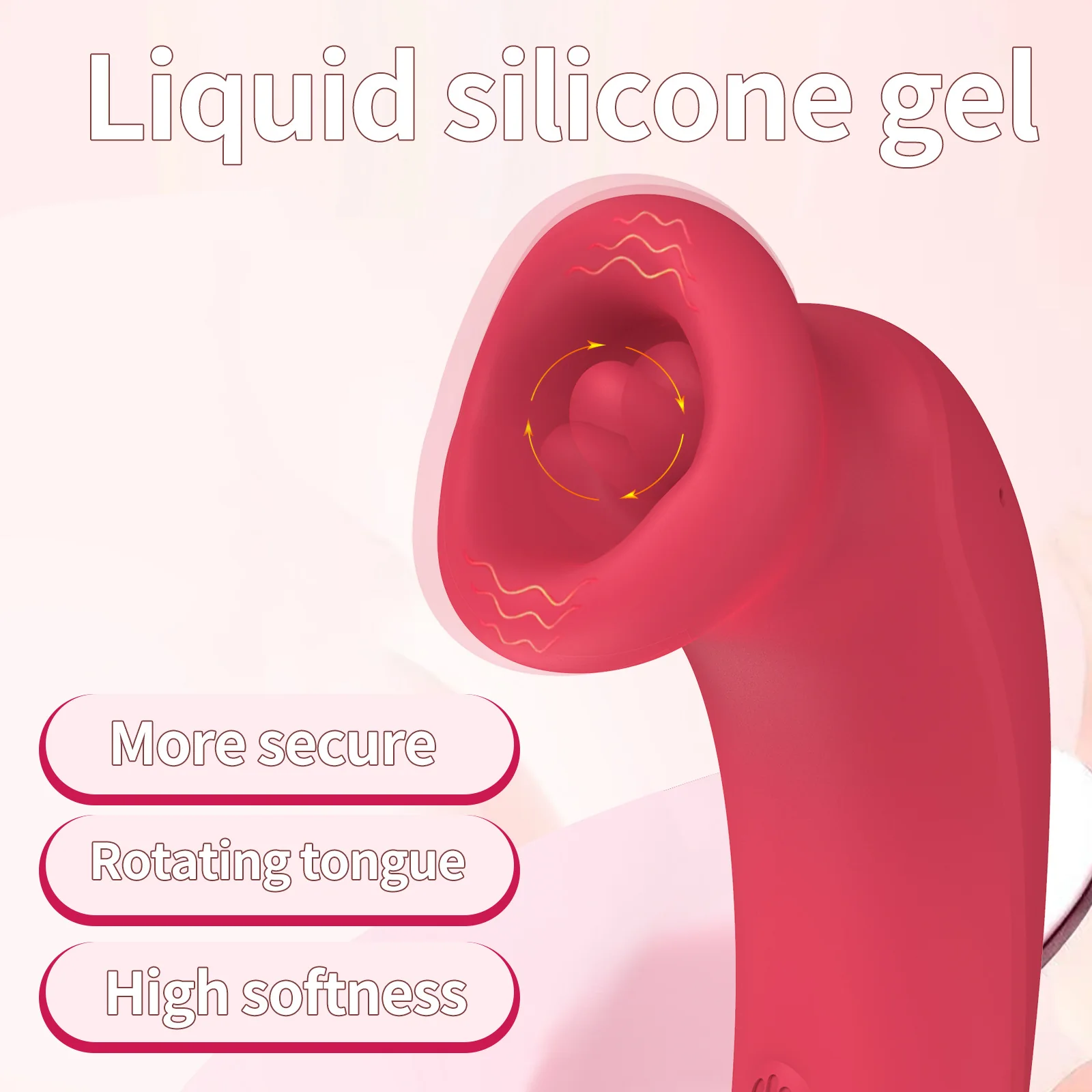 Women's Suction and Tongue-Style Vibrating Clitoral Stimulator — product detail