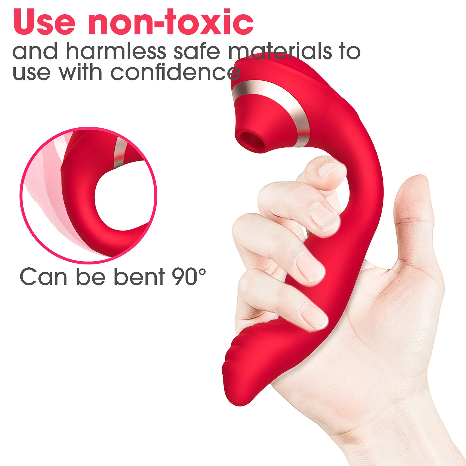 7-Mode Vibrating, Thrusting & Suction Massager — product detail