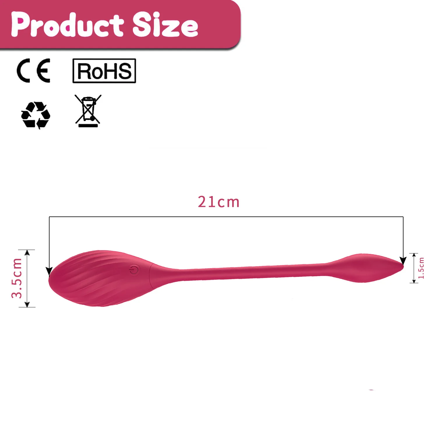 Women's App-Controlled Wearable Vibrator for Long-Distance Interaction — product detail
