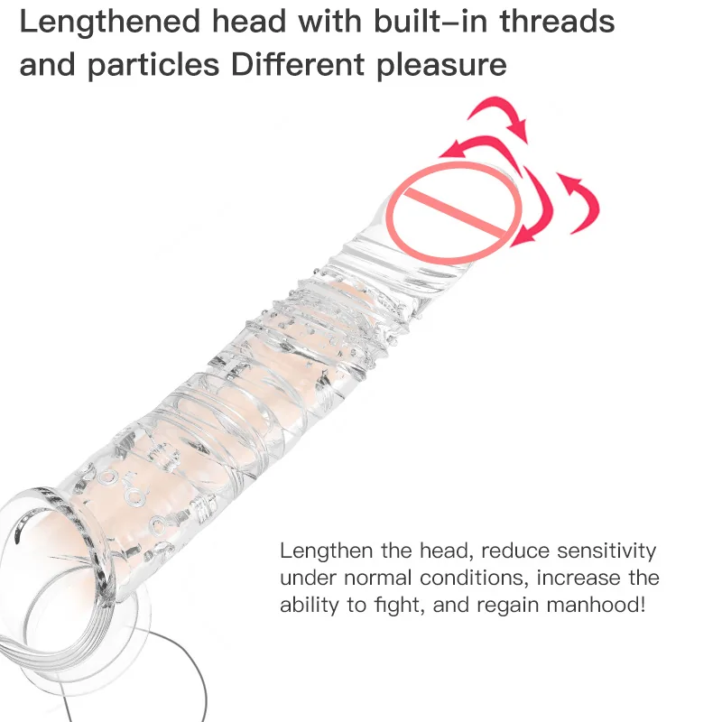 Men's Tiger-Style Penis Sleeve and Cock Ring — product detail