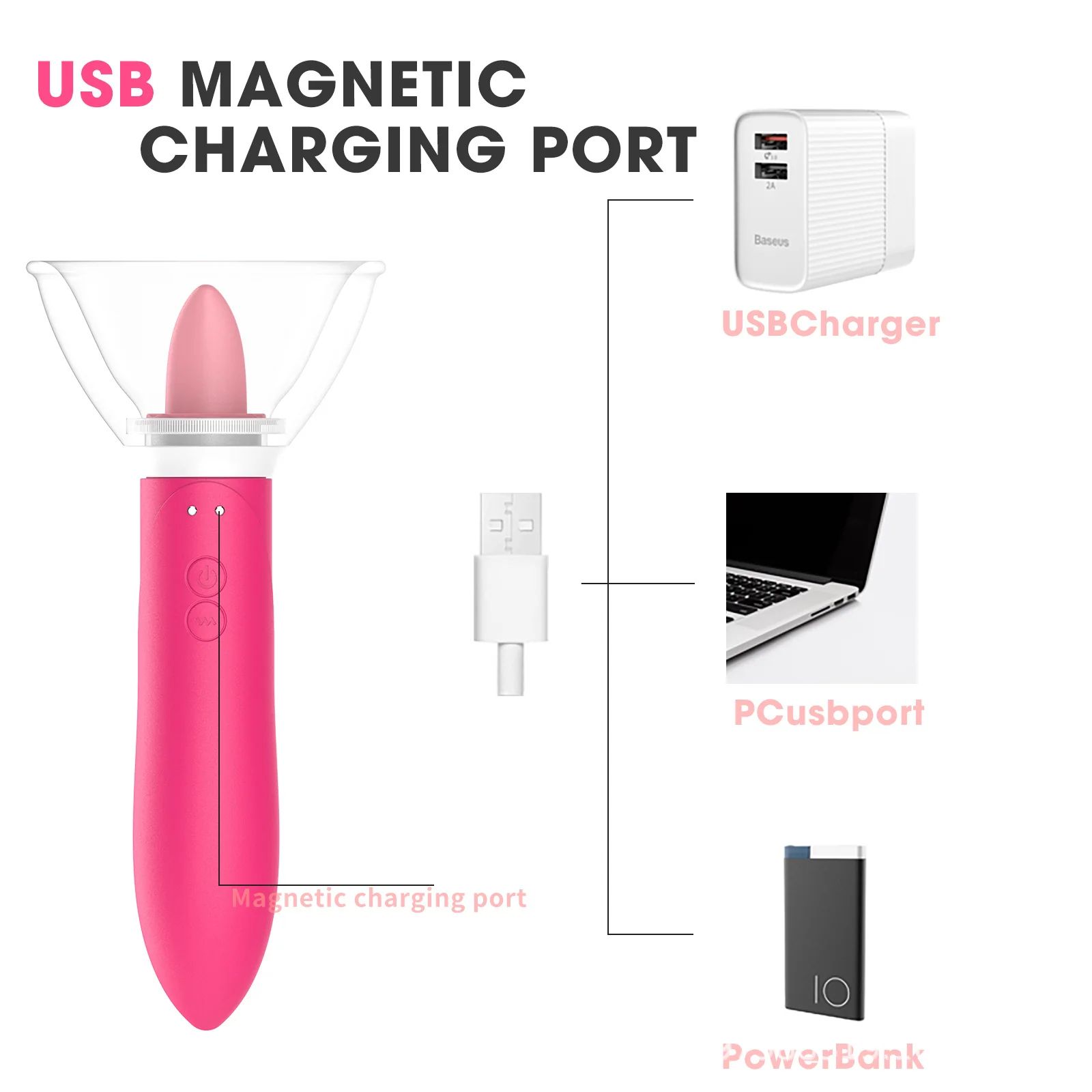 Simulated-Tongue Vibrating Intimate Massager — product detail