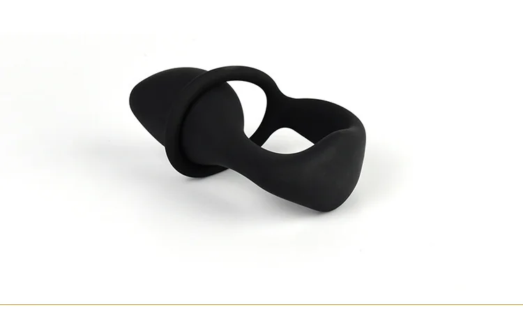 Men's Silicone Prostate Massager, Anal Plug and Cock Ring — product detail
