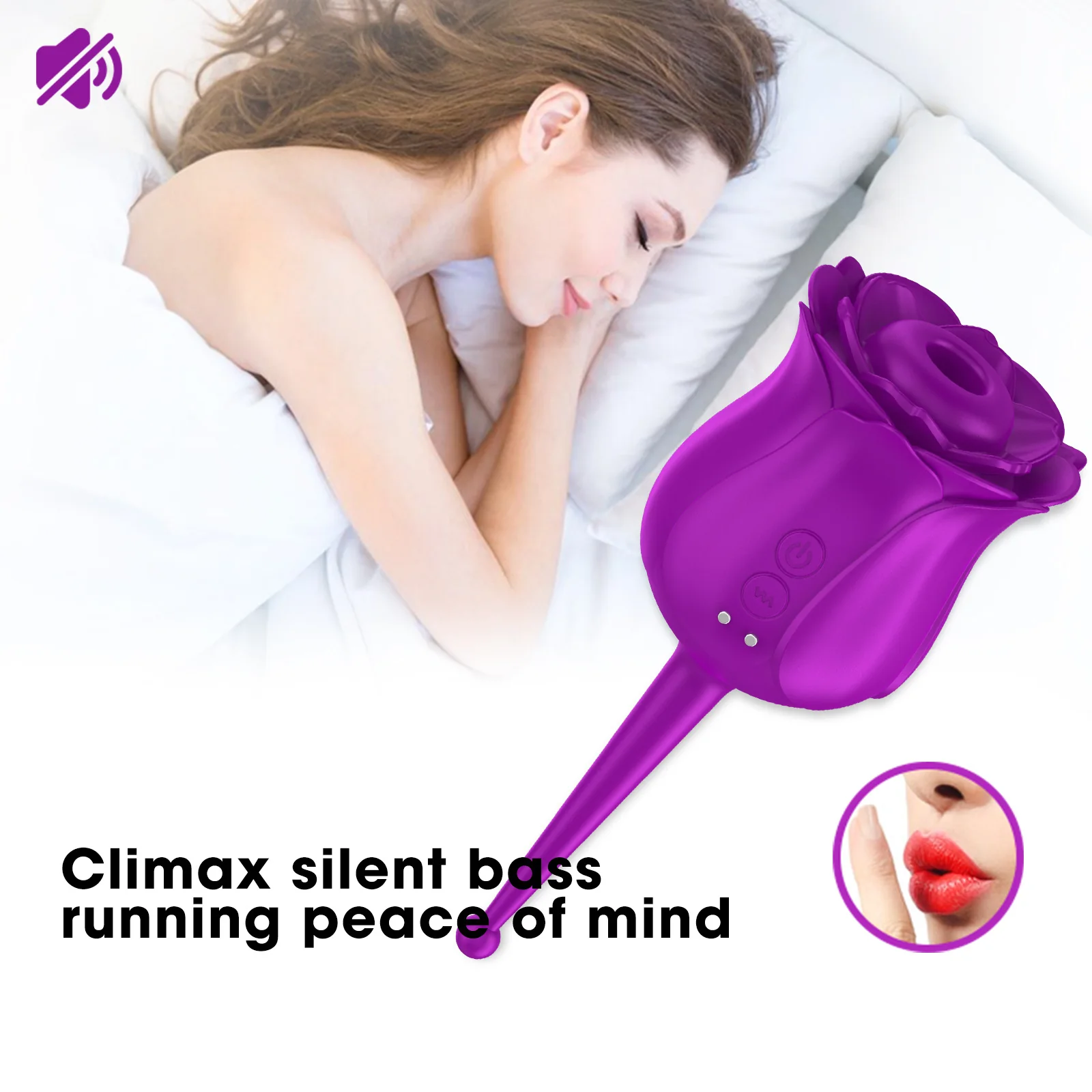Rose-Style Suction Vibrator — product detail