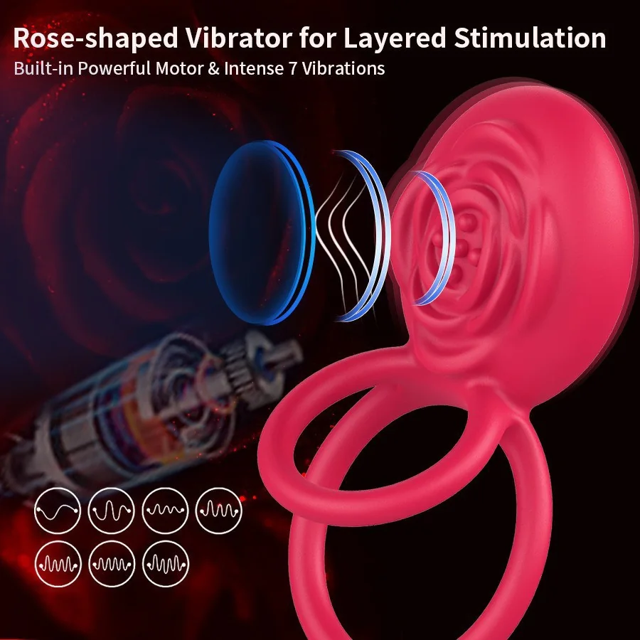 App-Controlled Vibrating Cock Ring for Men and Couples — product detail