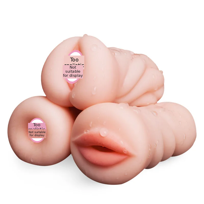 Realistic Molded Solid Male Masturbator – 3 Opening Options