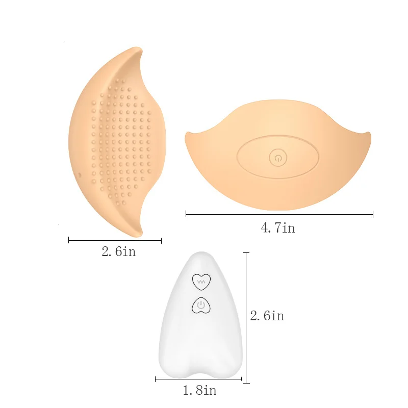 Wireless Remote-Controlled Vibrating Nipple and Breast Massager — product detail