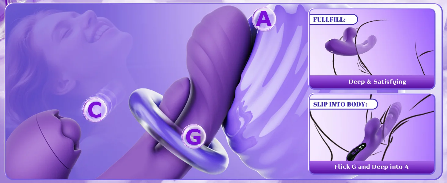 App-Controlled Digital Display G-Spot Vibrator — product detail