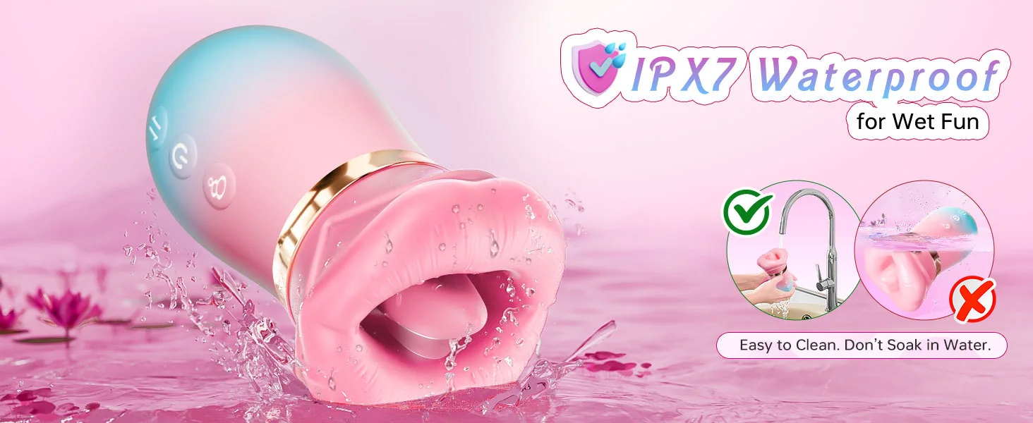 Lip-Shaped Licking, Sucking & Vibrating Women's Adult Stimulator — product detail