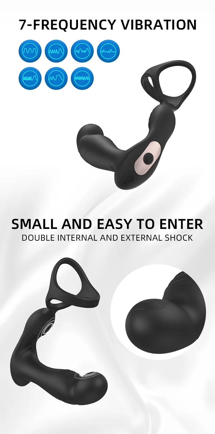 App-Controlled Vibrating Prostate Massager & Ring — product detail
