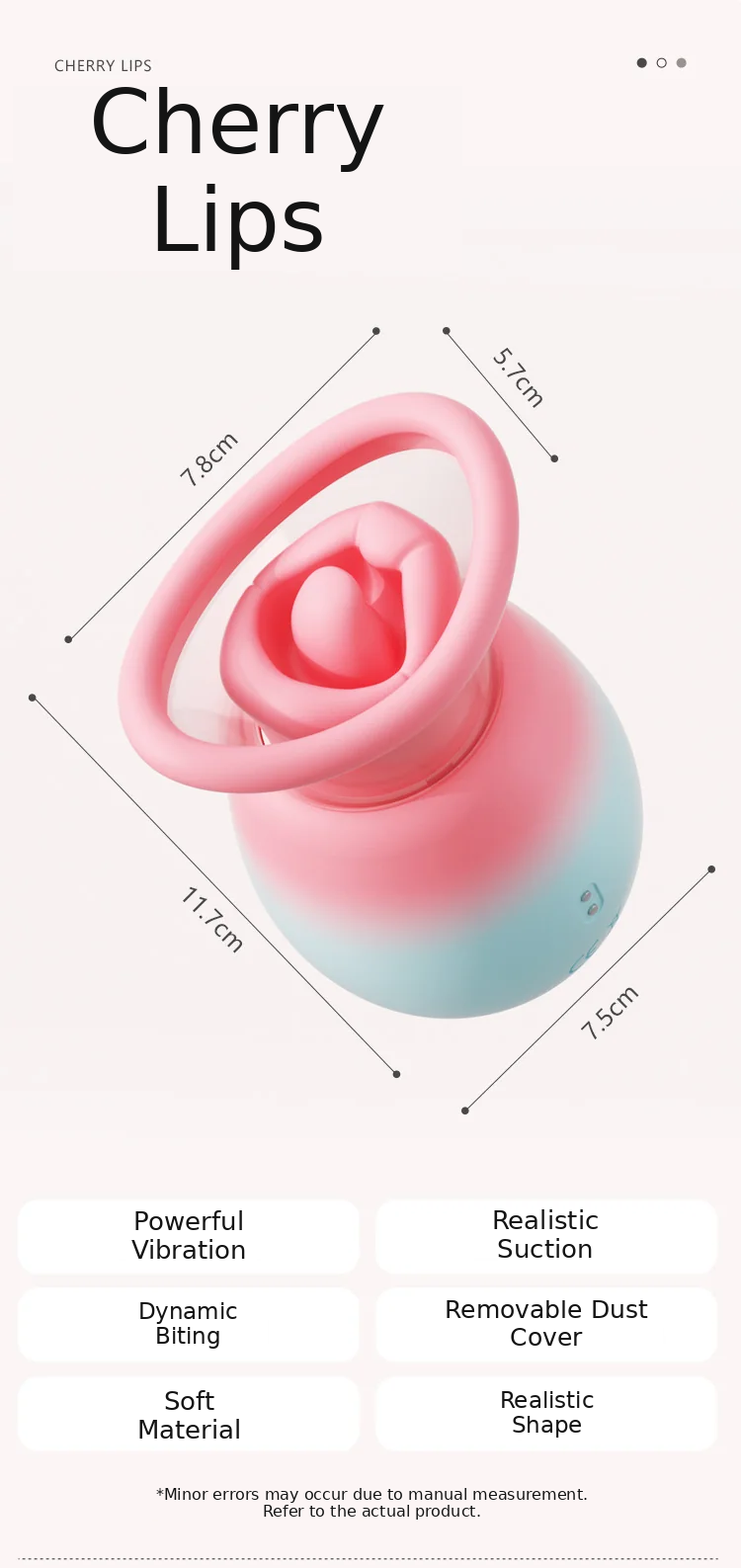 Gradient Cherry-Style Suction & Vibrating Stimulator — product detail