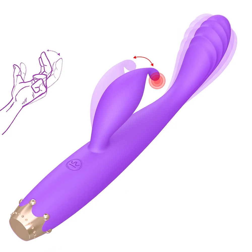 Crown-Tip Dual-Vibration Personal Vibrator — product detail