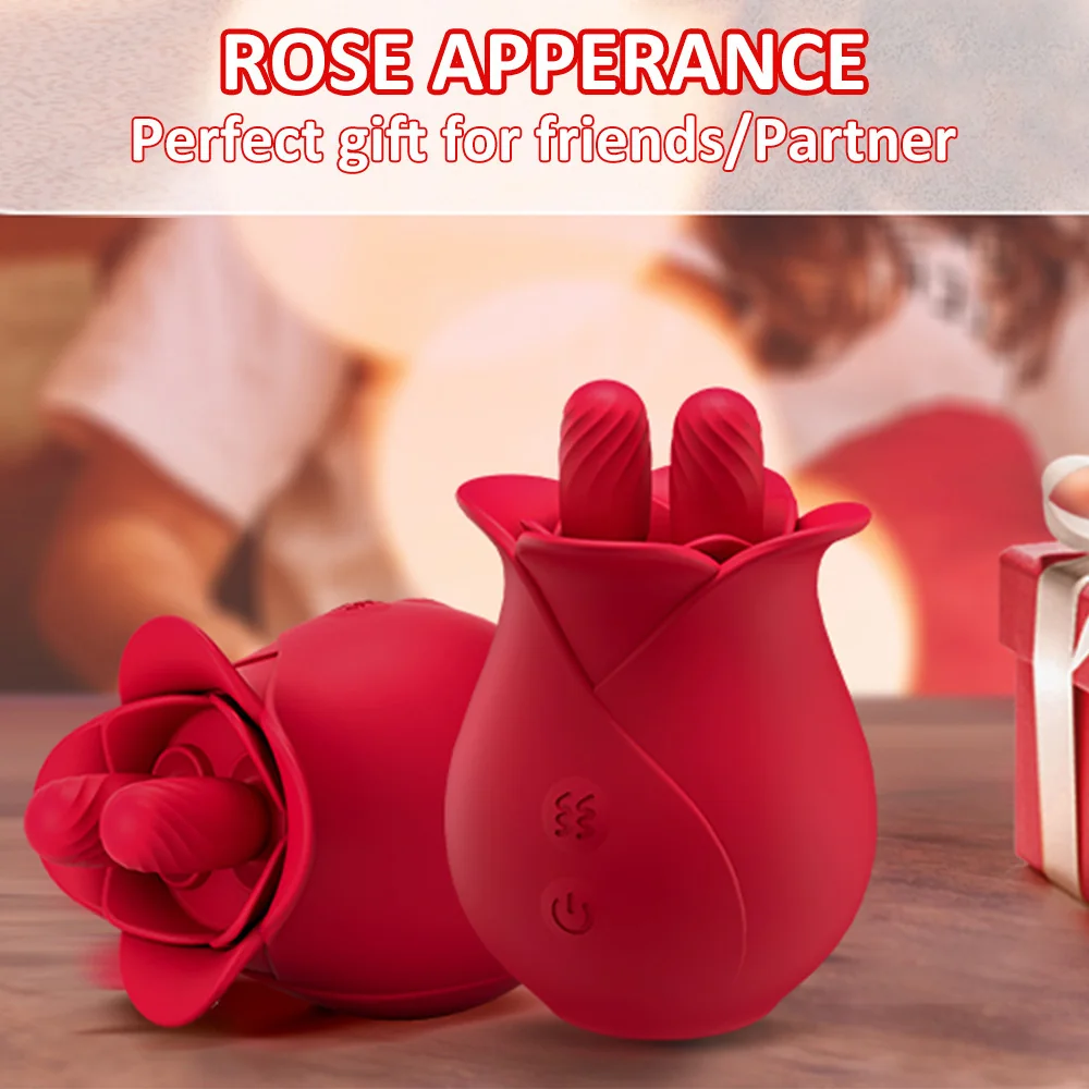 Rose-Style Dual-Tongue Vibrator — product detail