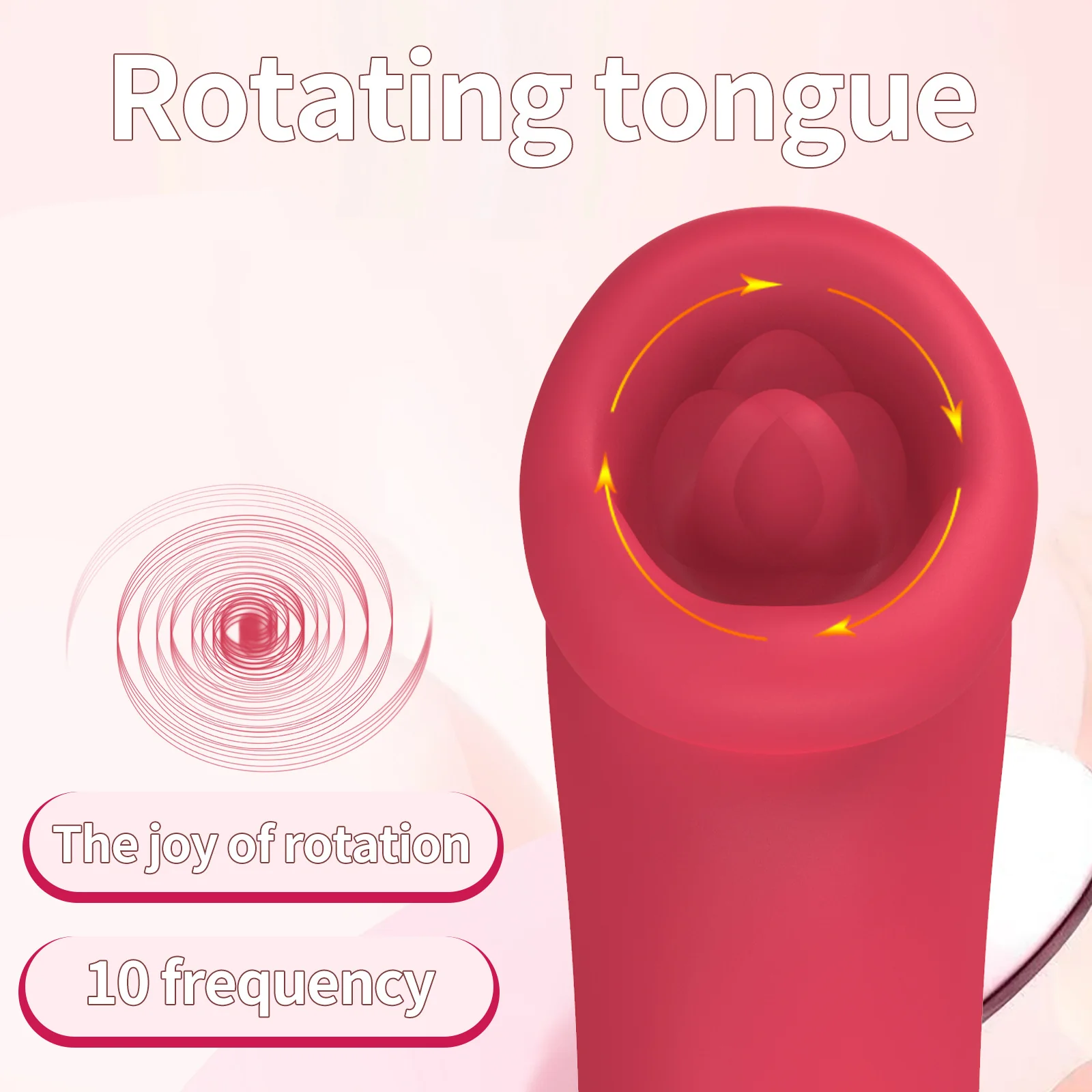 Women's Suction and Tongue-Style Vibrating Clitoral Stimulator — product detail