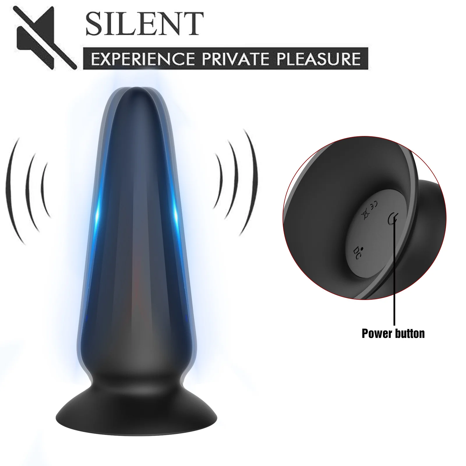 10-Mode Pointed Vibrating Anal Plug with Wireless Remote Control — product detail