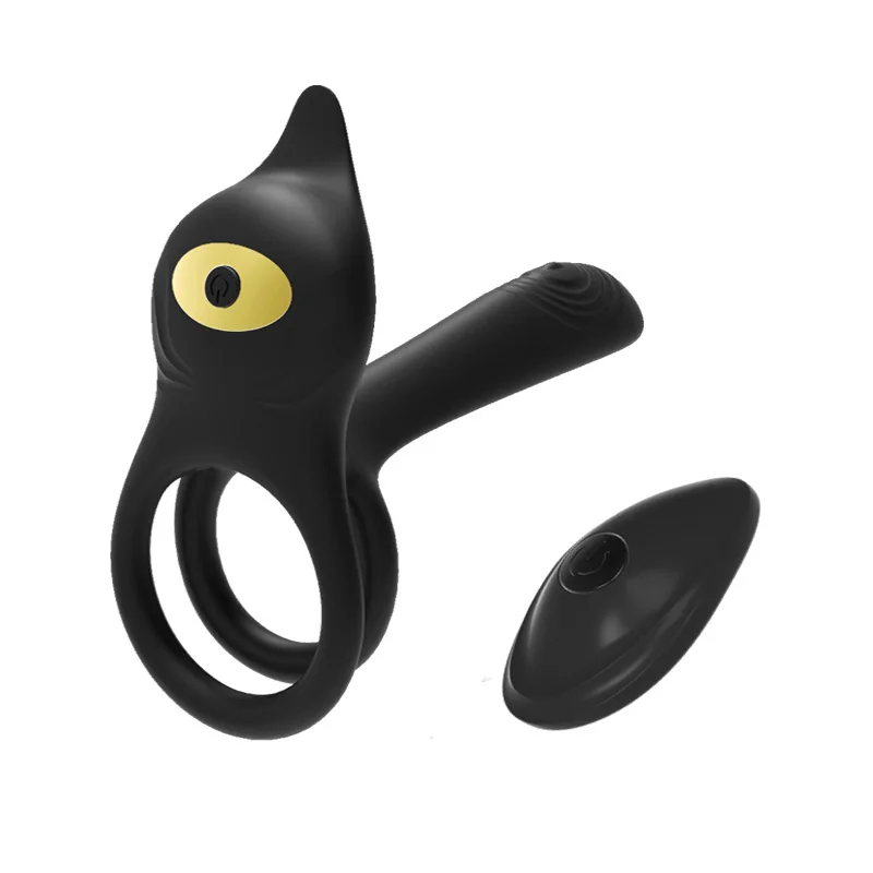 Silicone 10-Setting Vibrating Clitoral Ring for Couples