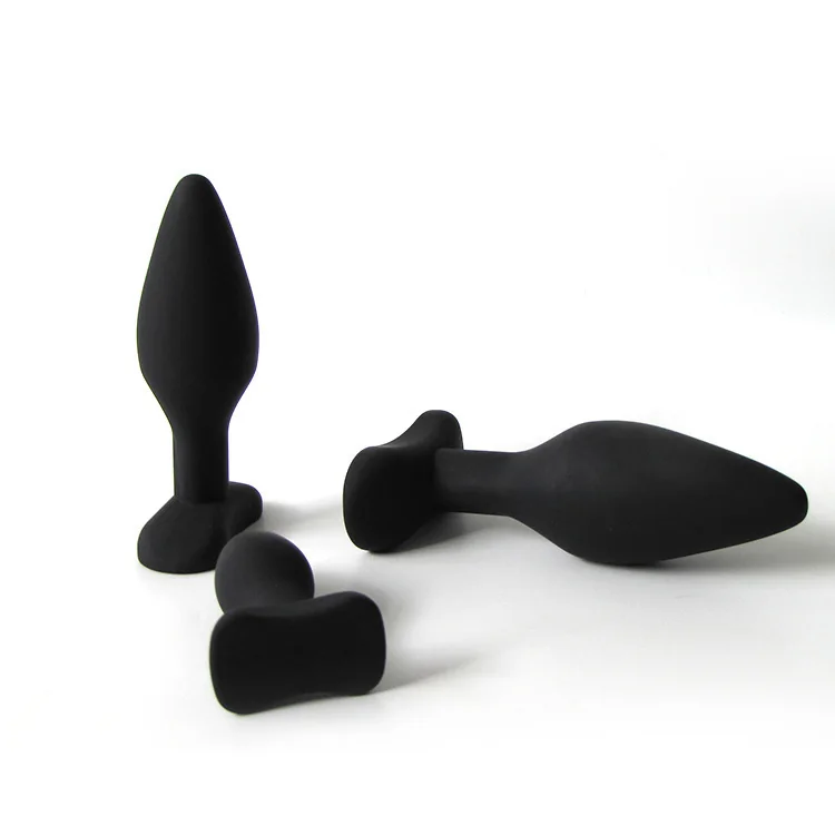 Silicone Anal Plug and Bead 3-Piece Adult Toy Set