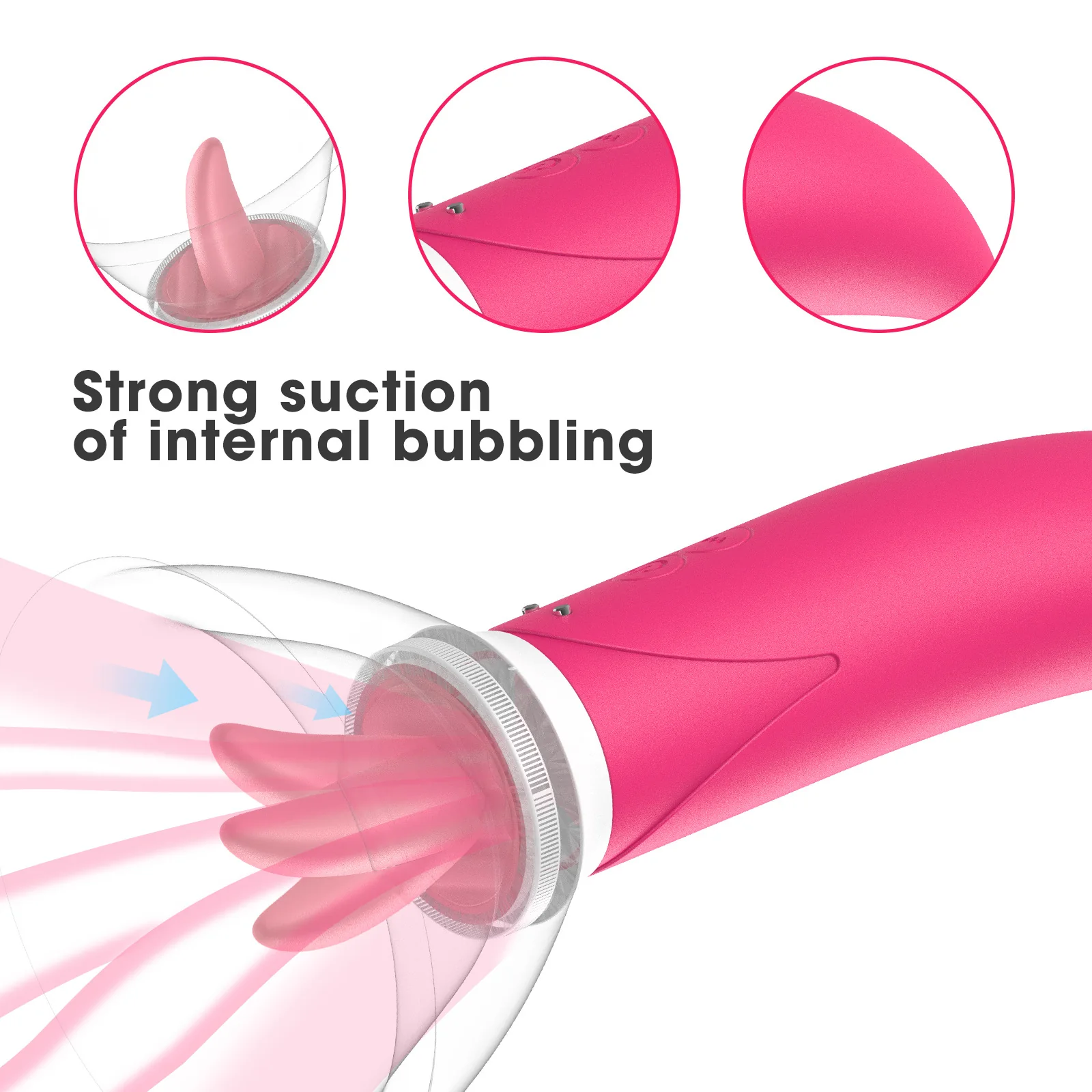 Simulated-Tongue Vibrating Intimate Massager — product detail