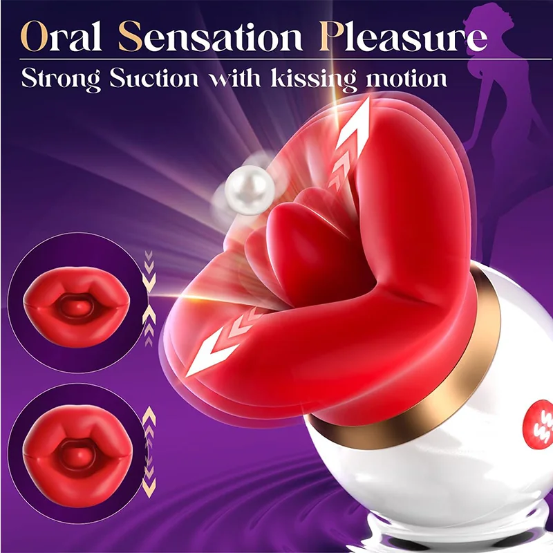 Tongue-Style Licking, Suction and Vibrating Adult Toy for Women — product detail