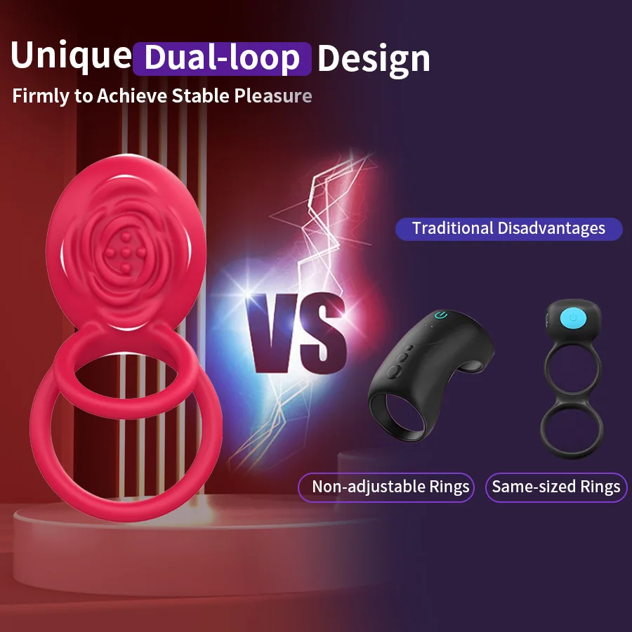 App-Controlled Vibrating Cock Ring for Men and Couples — product detail