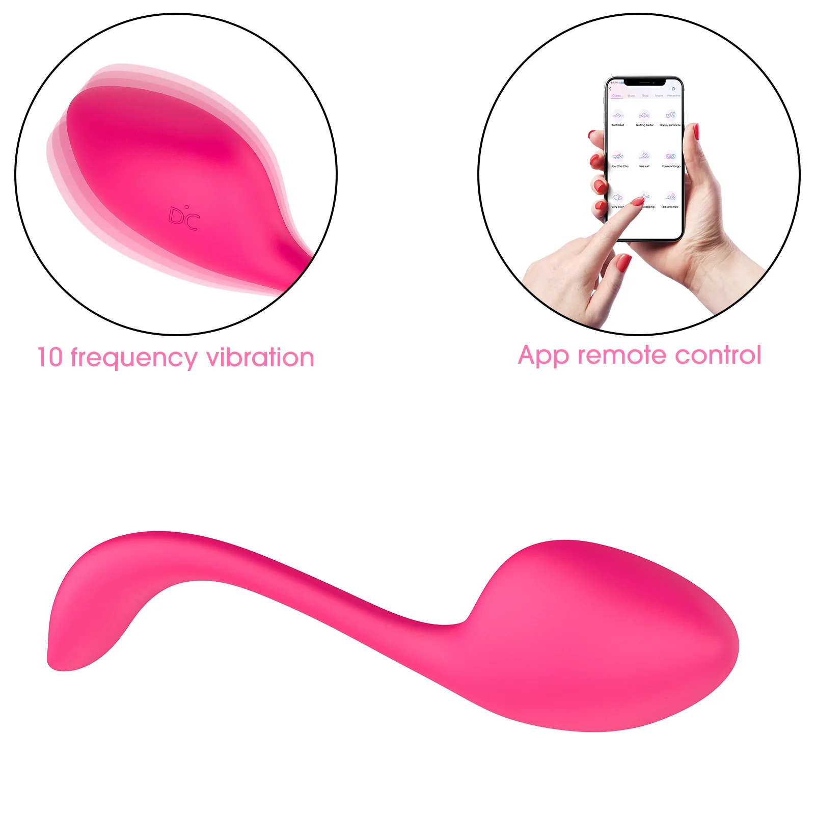 App-Controlled Wireless Wearable Vibrator for Women — product detail