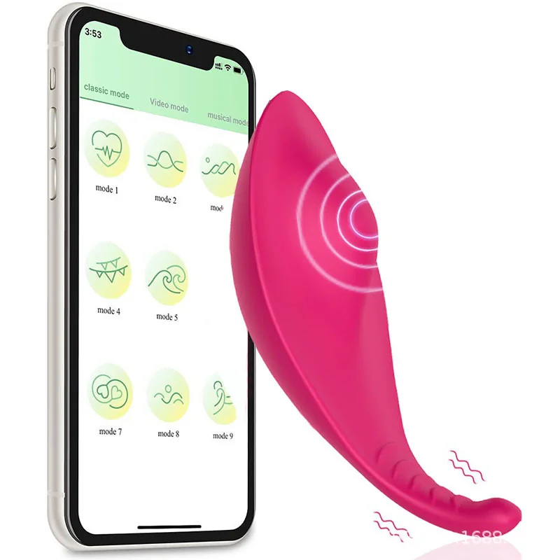 Wireless App-Controlled Wearable Butterfly Vibrator for Women