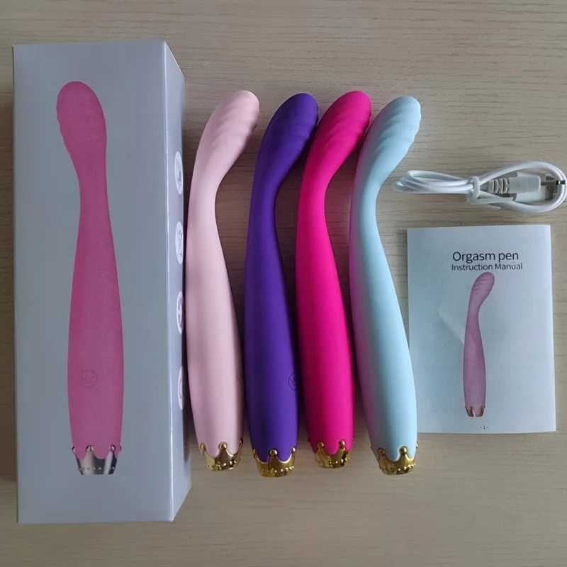 Women's Crown-Detail USB Rechargeable Vibrator, 10 Modes