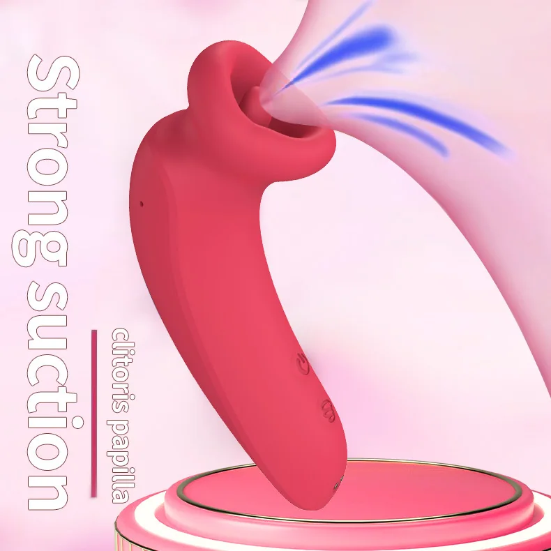 Women's Suction and Tongue-Style Vibrating Clitoral Stimulator