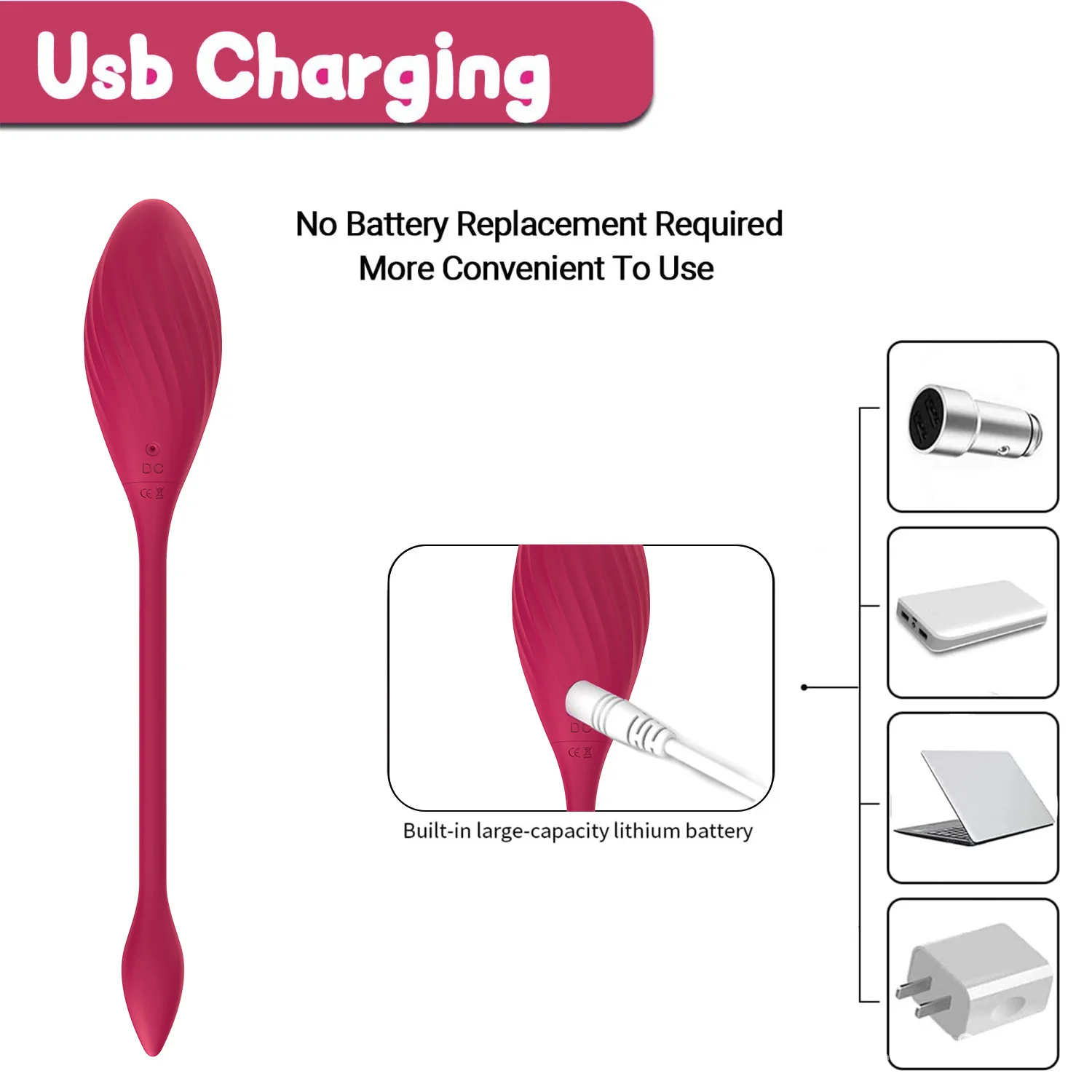 Women's App-Controlled Wearable Vibrator for Long-Distance Interaction — product detail