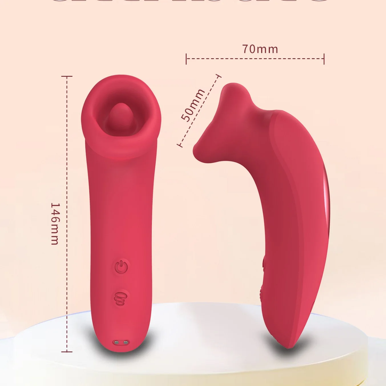 Women's Suction and Tongue-Style Vibrating Clitoral Stimulator — product detail