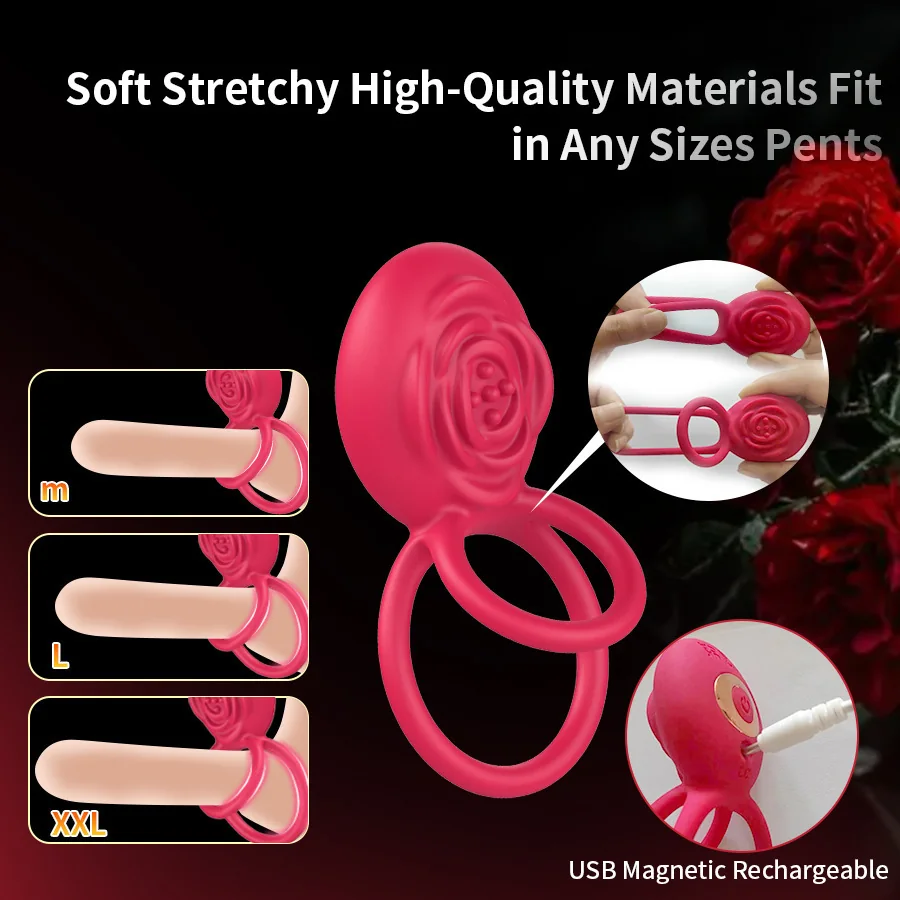 App-Controlled Vibrating Cock Ring for Men and Couples — product detail