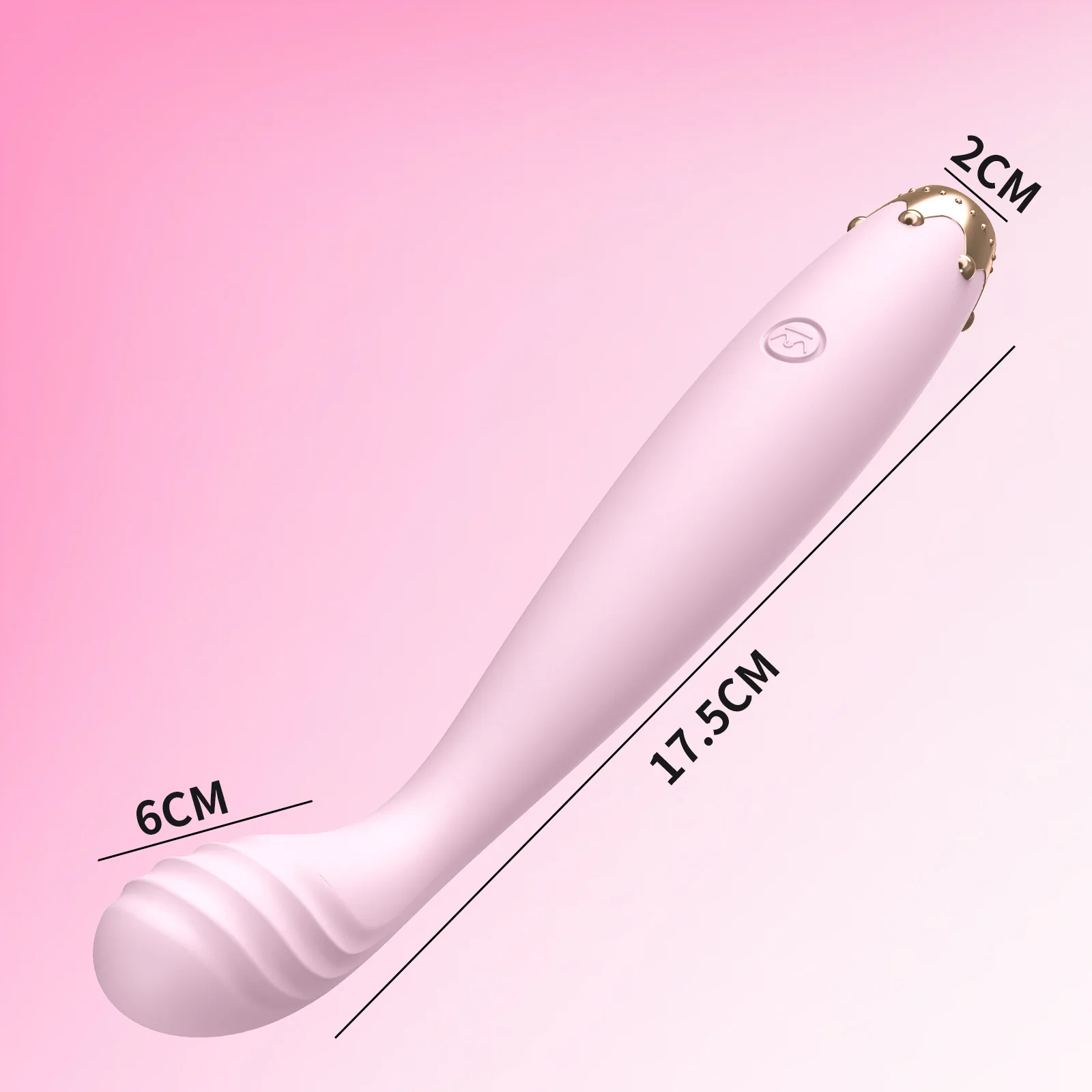 Women's Crown-Detail USB Rechargeable Vibrator, 10 Modes — product detail