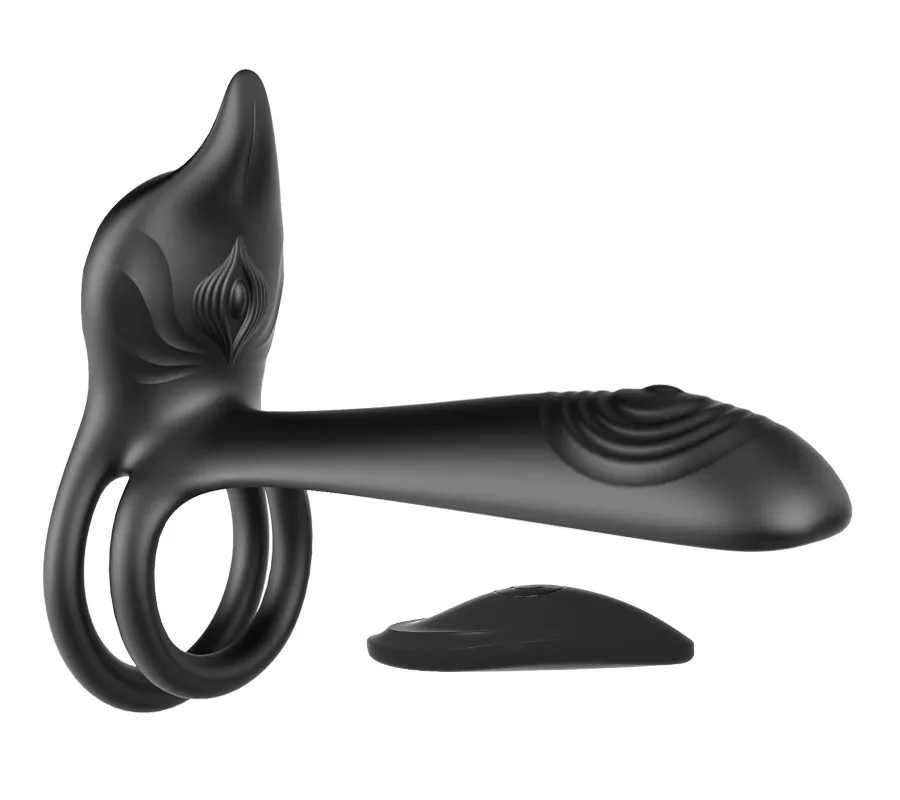 Silicone 10-Setting Vibrating Clitoral Ring for Couples — product detail