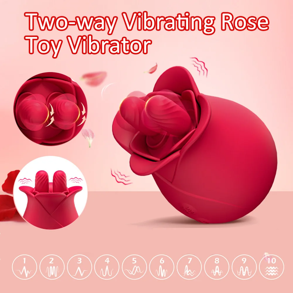Rose-Style Dual-Tongue Vibrator — product detail