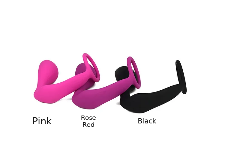 Men's Silicone Prostate Massager, Anal Plug and Cock Ring — product detail