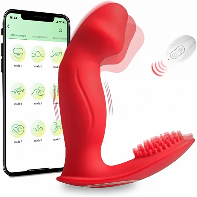 Women’s Wearable Anal and G-Spot Vibrator with Wireless Remote and Bluetooth App Control