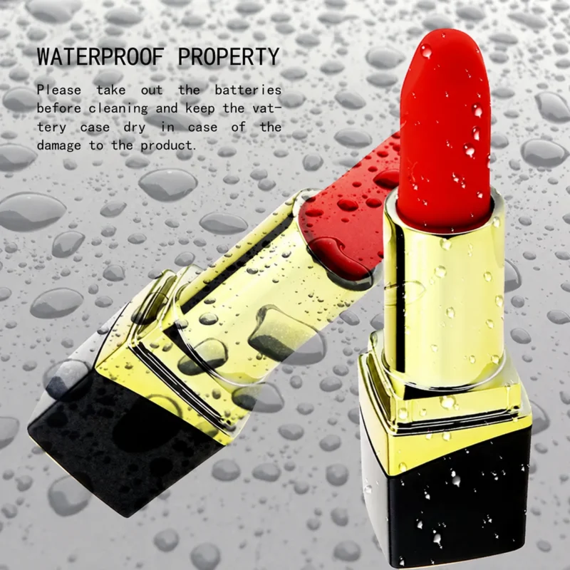 Wireless Lipstick-Style Bullet Vibrator for Women, 2.4 × 2.4 × 9.2 cm — product detail