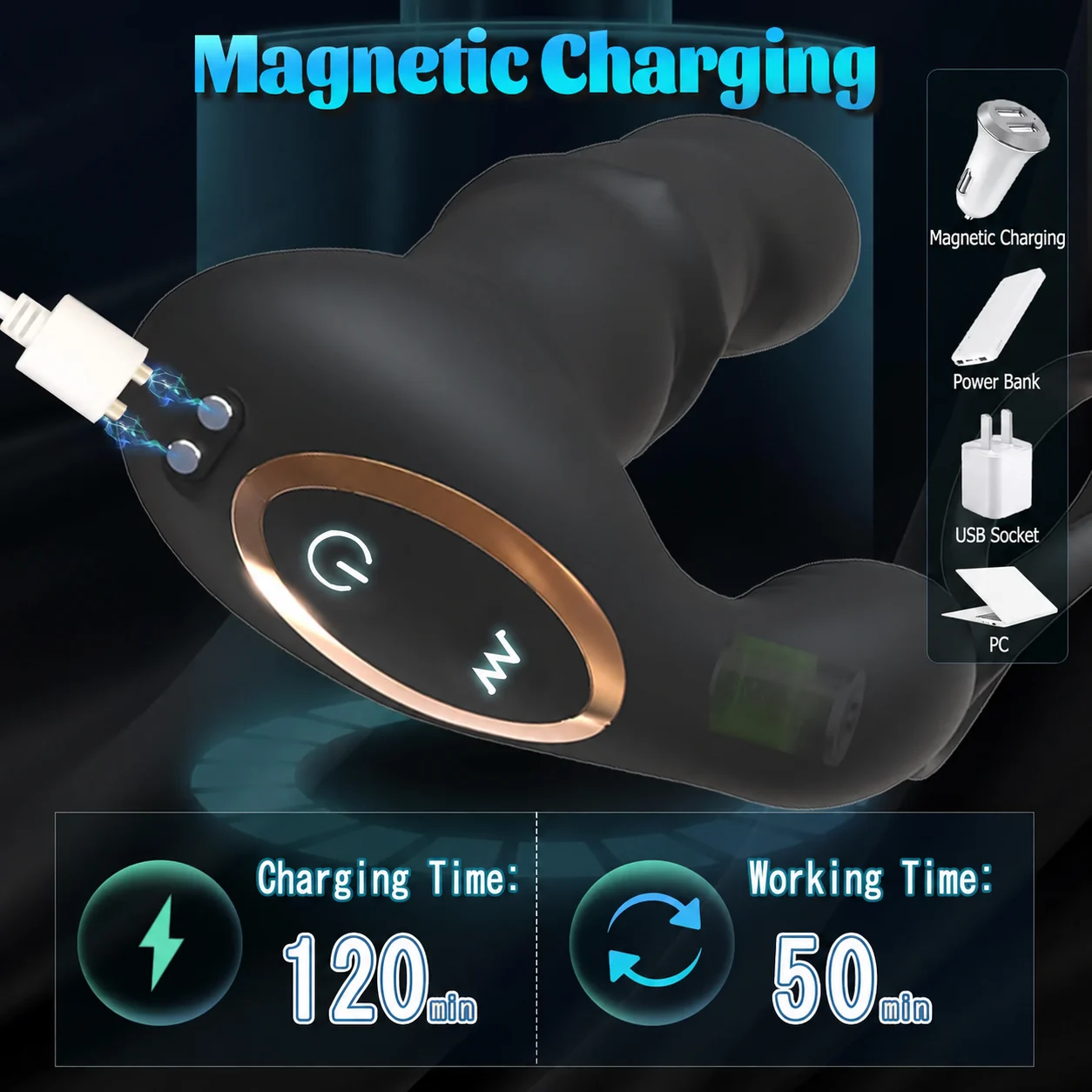 10-Mode Wireless Remote-Controlled Male Prostate Massager — product detail
