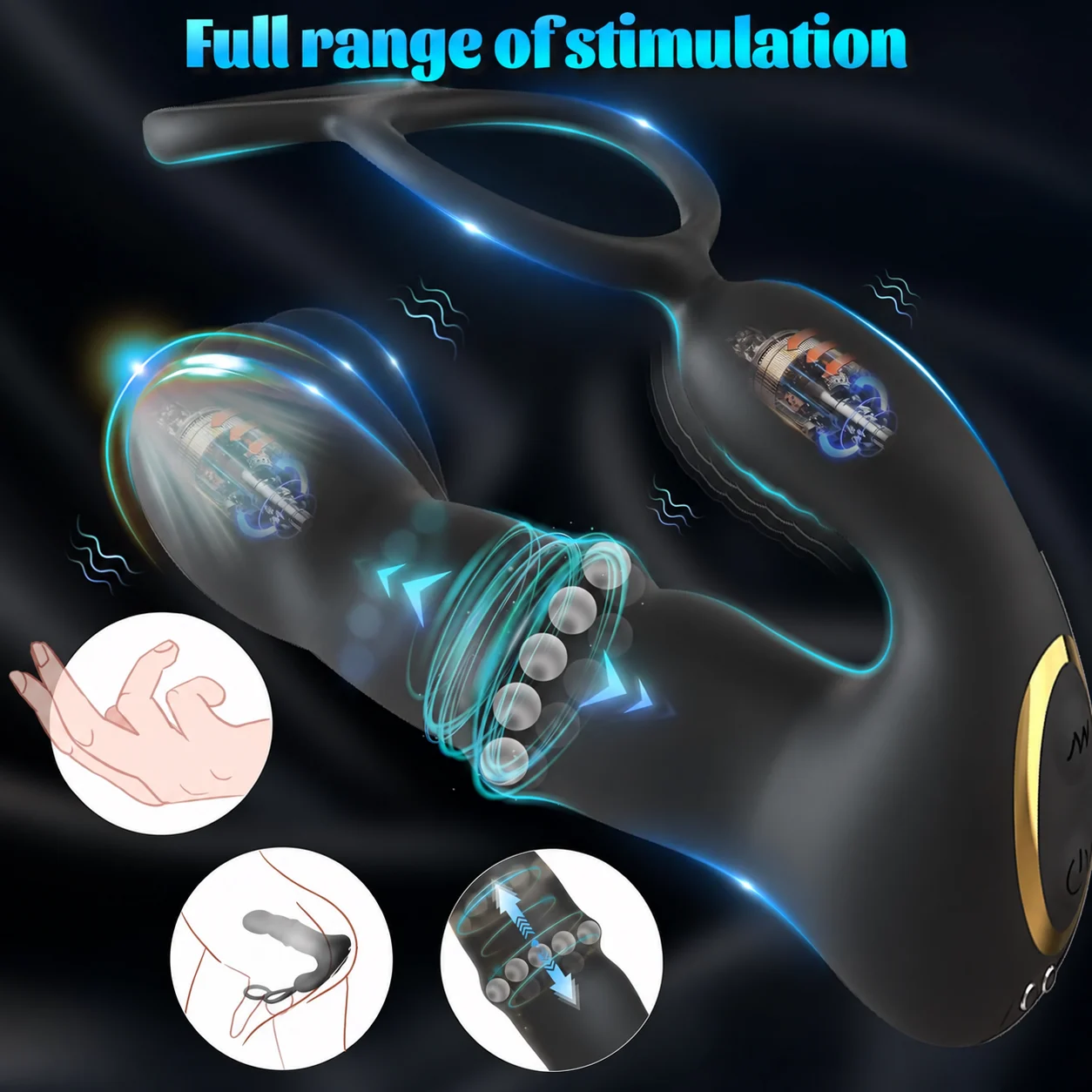 10-Mode Wireless Remote-Controlled Male Prostate Massager — product detail
