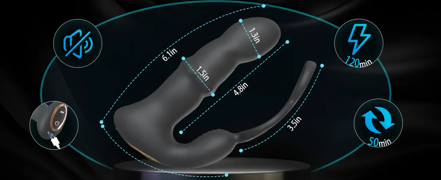 10-Mode Wireless Remote-Controlled Male Prostate Massager — product detail