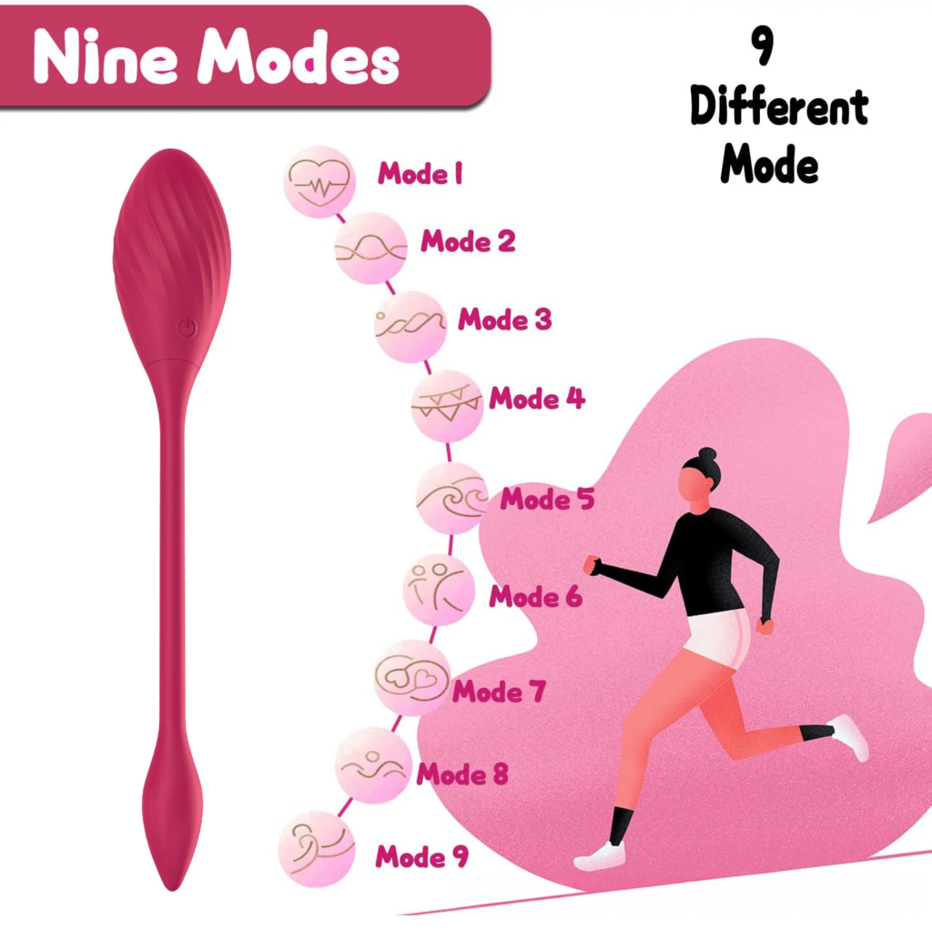 App-controlled wearable personal massager with nine supplier mode diagrams