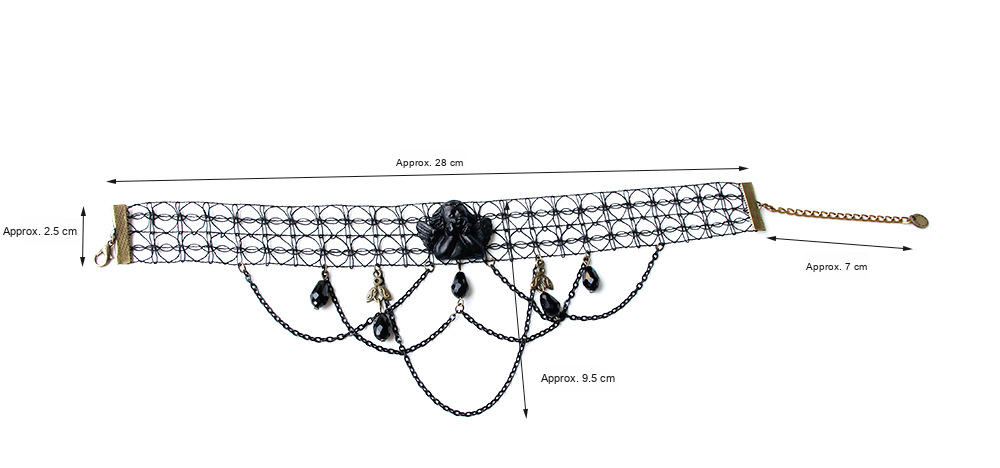Supplier measurements: Approx. 28 cm, Approx. 2.5 cm, Approx. 7 cm, Approx. 9.5 cm