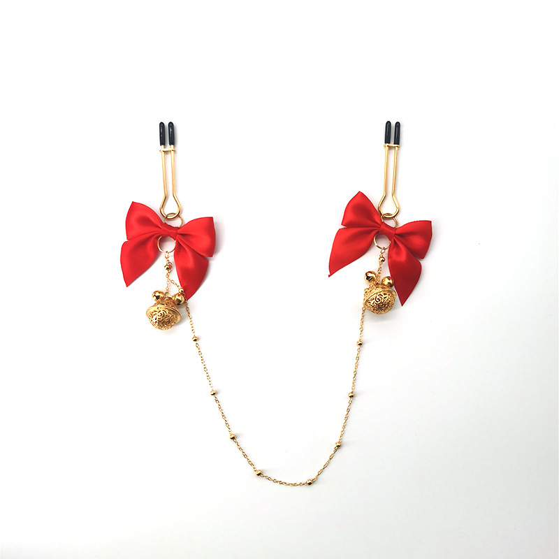 Nipple clamps SM Women Training Bow Chain Nipple clamps Couples