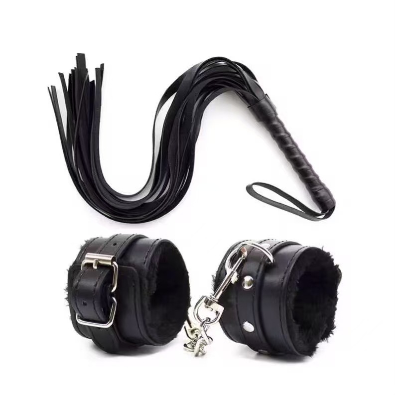 SM Alternative Plush Leather Handcuffs Ankle cuffs Training Toy Adult