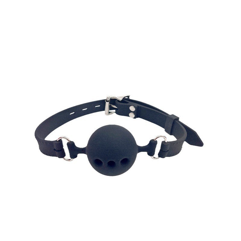 SM Restraint Toy Mouth gag Silicone Ball gag Pink Silicone Adult Prop Medium