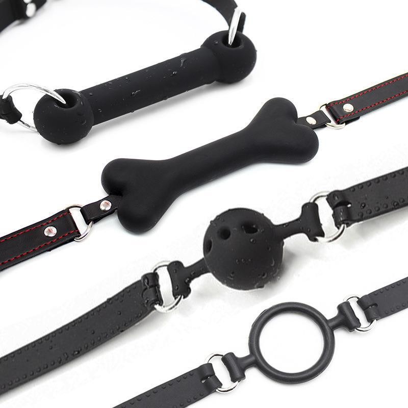 SM Ball gag SM Pup play Training Mouth gag Alternative SM Set