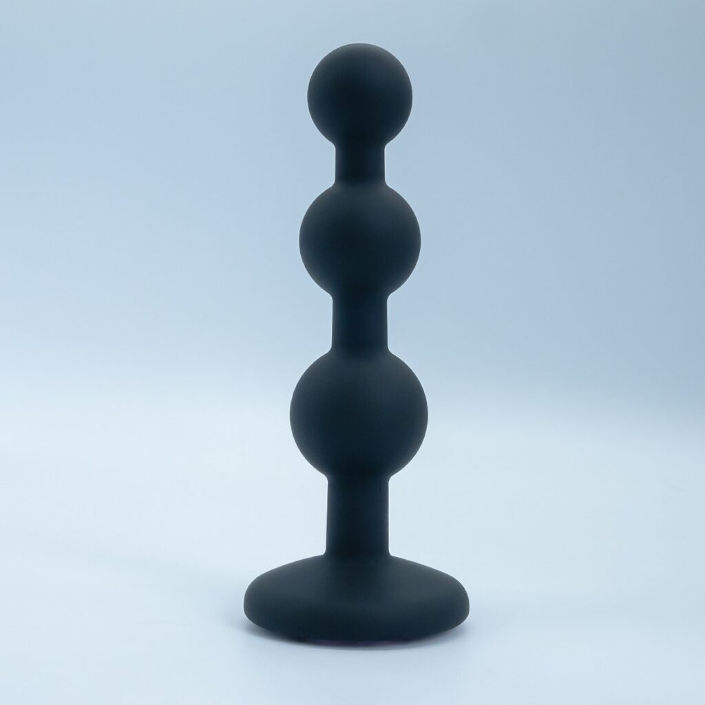 Three-Bead Silicone Anal Toy - Color Options