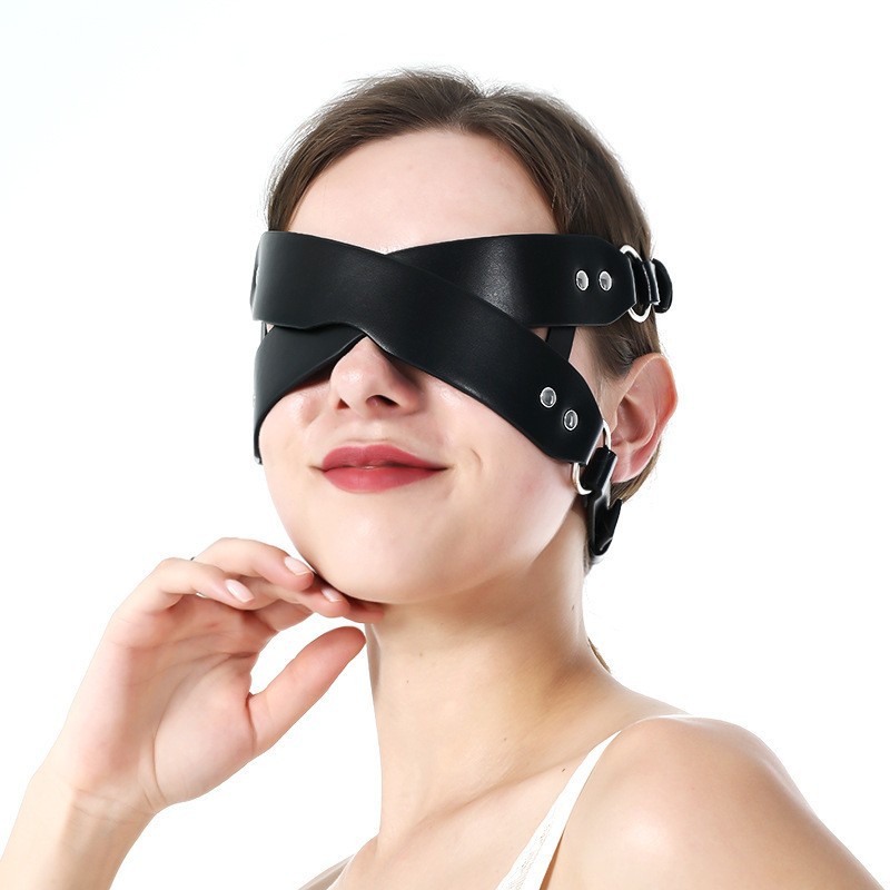 Cross-Strap PVC Blindfold - LYSMPJ-201