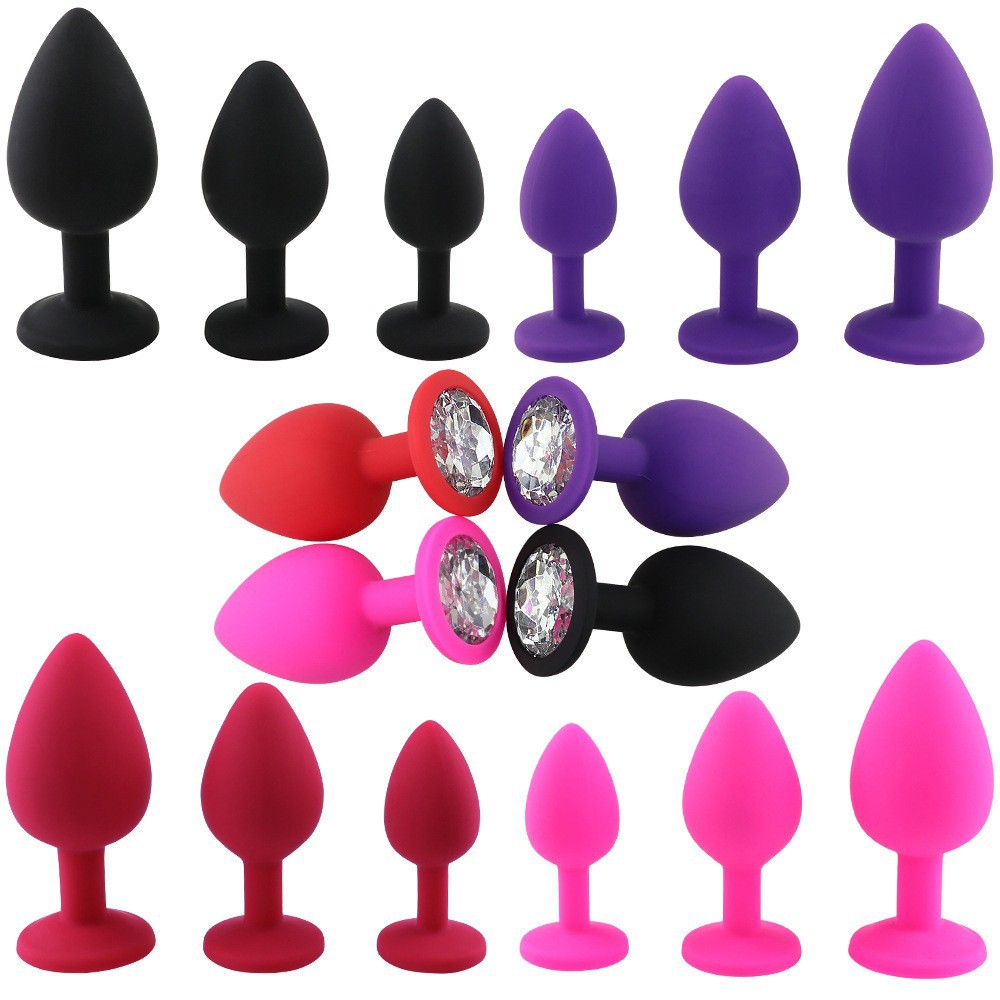 SM Silicone Round Butt plug Set Anal Plug