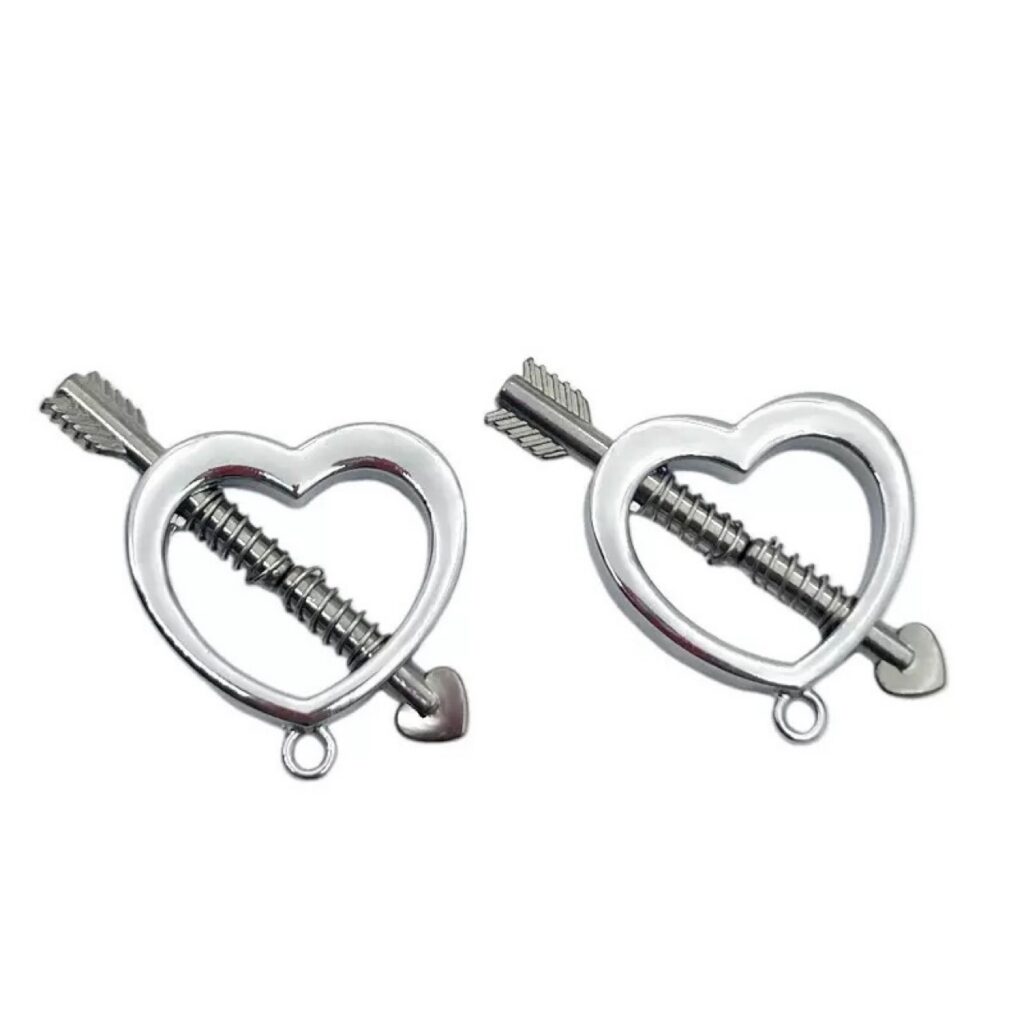 Metal Nipple clamps Bell Nipple Clamp Adult Restraint Stimulation Masturbation
