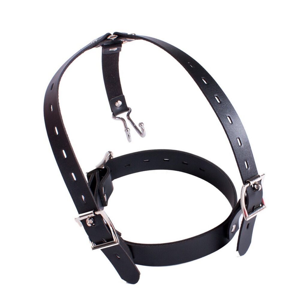 SM Restraint Women Ball gag Metal Collar Mouth gag Training Mouth gag Couples